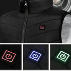 Gilet avec 9 zones de chauffage pour homme