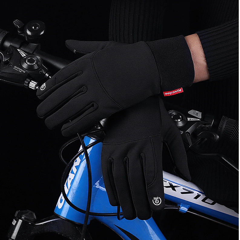 Gants chauds de vélo coupe-vent et hydrofuge pour hommes et femmes