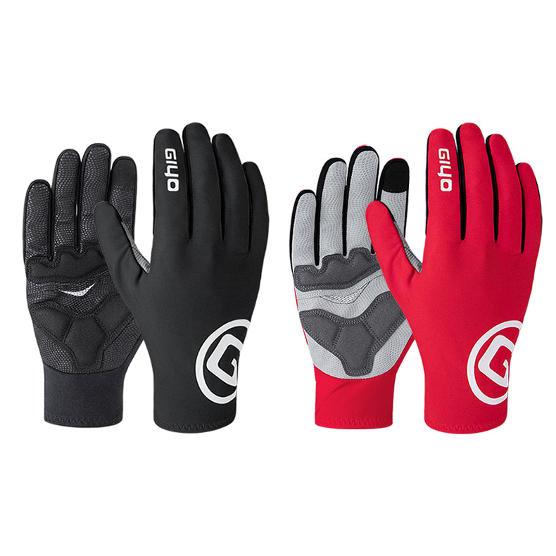 Gants chauds de cyclisme en polaire renforcés