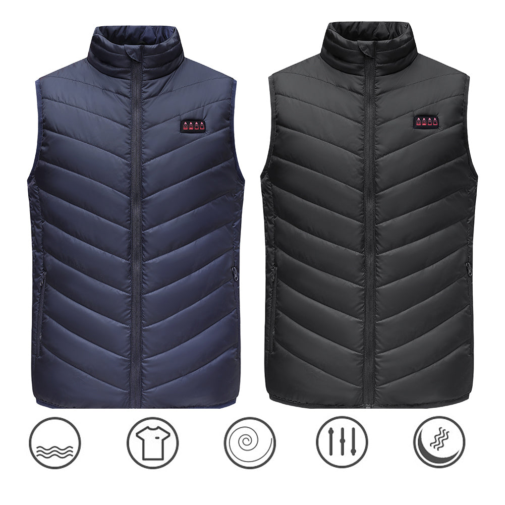 Gilet chauffant matelassé pour femme