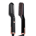 Peigne multifonction avec picots chauffants et lissants pour barbes et cheveux
