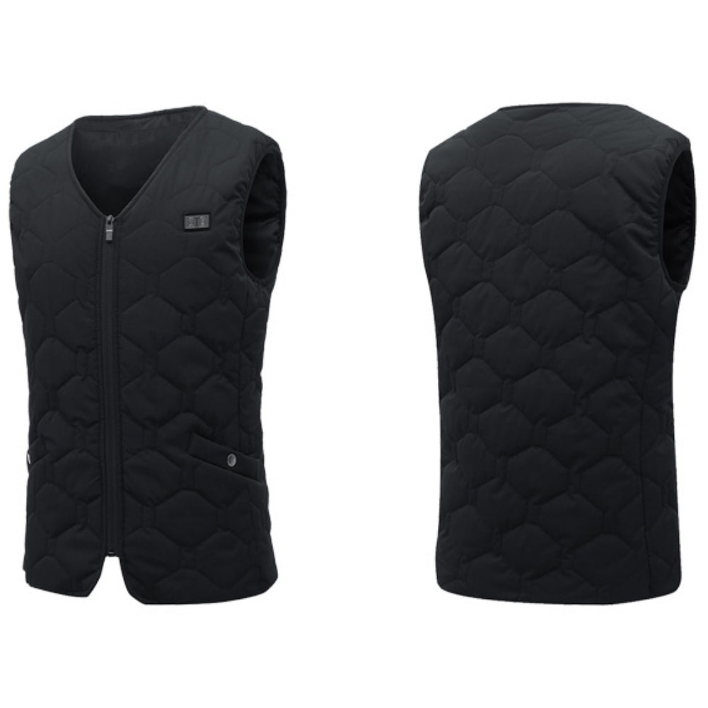Gilet chauffant de moto sans manche