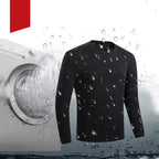 Tee-shirt chauffant noir en coton pour homme
