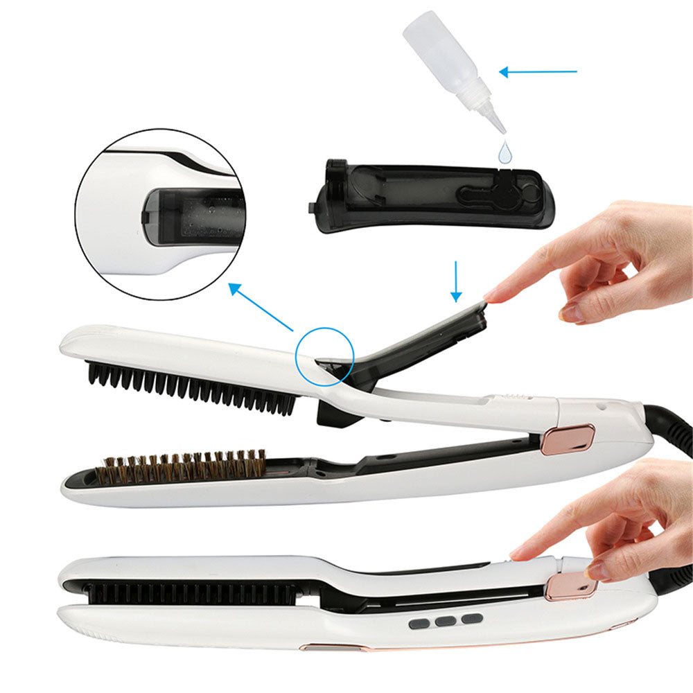 Peigne lisseur rapide à vapeur et température réglable