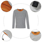 Tee-shirt chauffant gris pour homme
