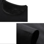 Tee-shirt chauffant noir pour femme