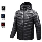 Doudoune chauffante motif camouflage pour homme