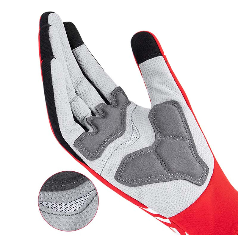 Gants chauds de cyclisme en polaire renforcés