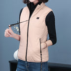 Gilet chauffant réversible pour femme