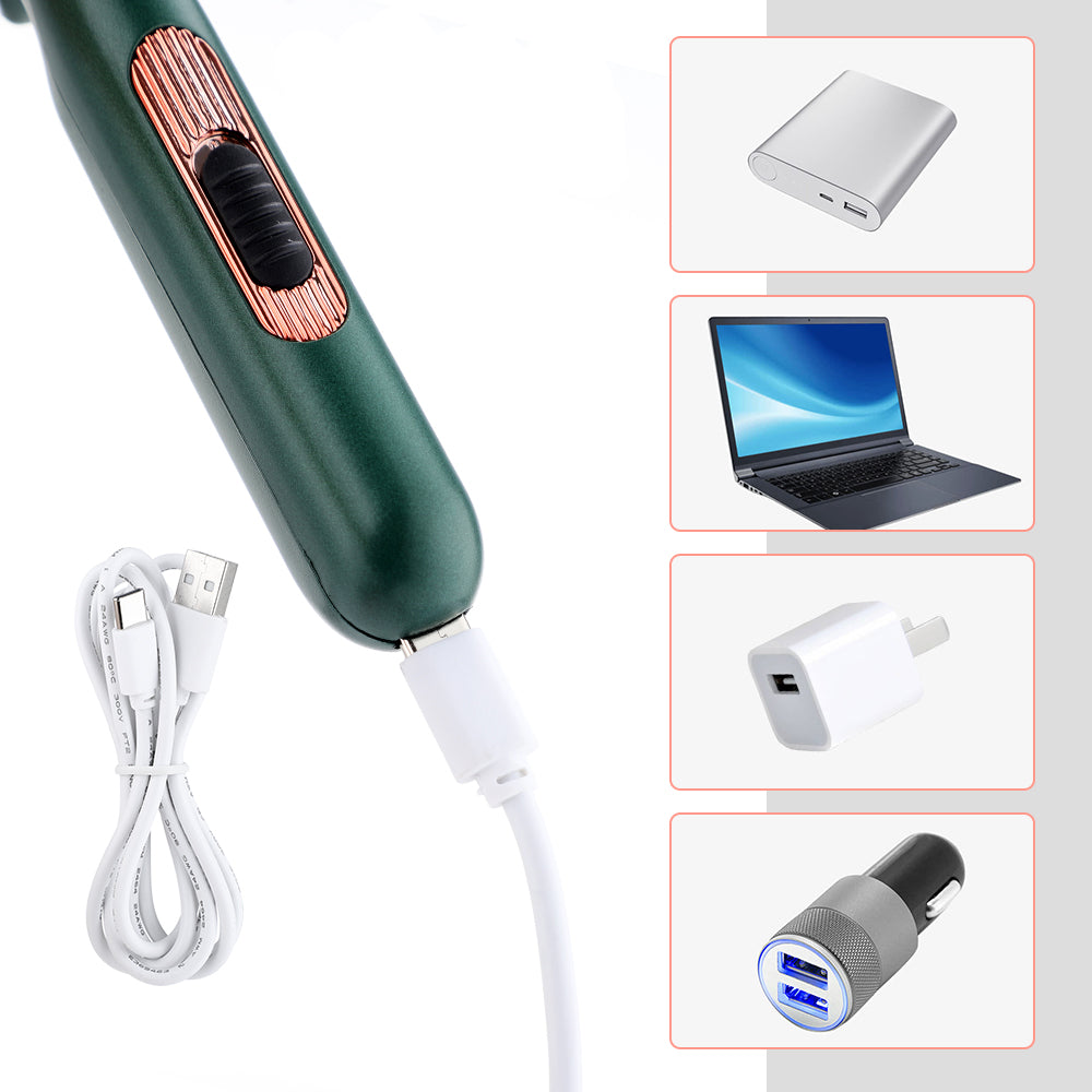 Mini peigne de voyage chauffant avec câble USB