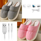 Chaussons chauffants électriques USB
