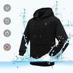 Sweat à capuche zippé chauffant