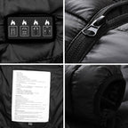 Doudoune chauffante thermique et coupe vent pour hommes