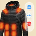 Doudoune chauffante thermique et coupe vent pour hommes