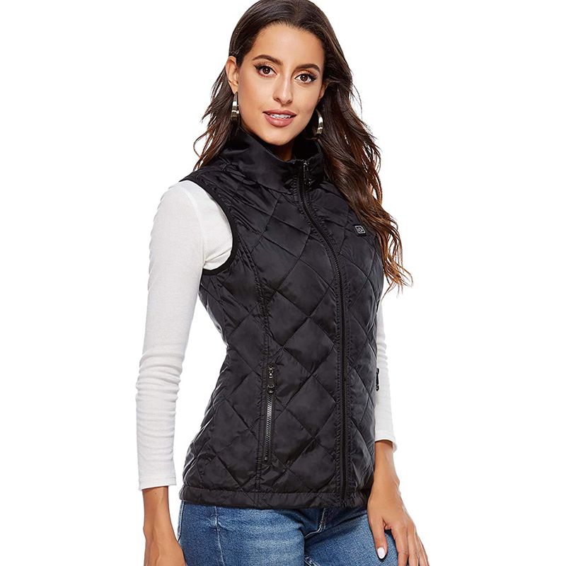 Blouson chauffant électrique en coton pour femmes