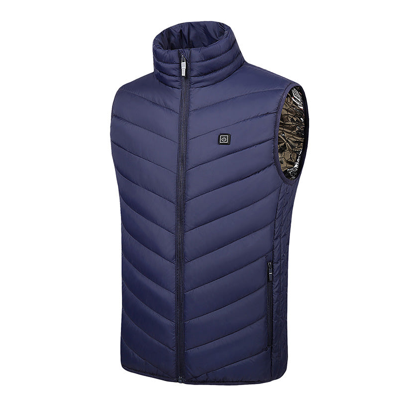 Gilet chauffant électrique en coton imperméable pour hommes