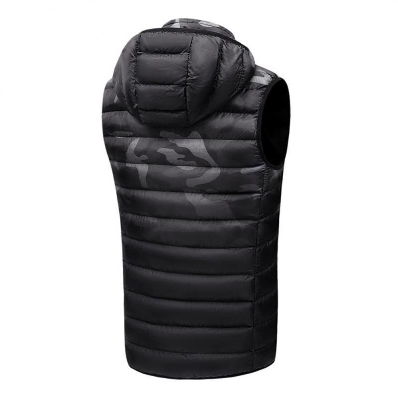 Gilet chauffant de chasse avec capuche