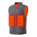 Gilet chauffant de chasse en polaire