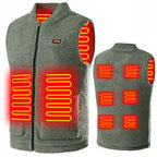 Gilet chauffant de chasse en polaire