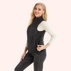 Gilet sans manches chauffant pour femme