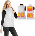 Gilet sans manches chauffant pour femme