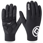 Gants chauds de cyclisme en polaire renforcés