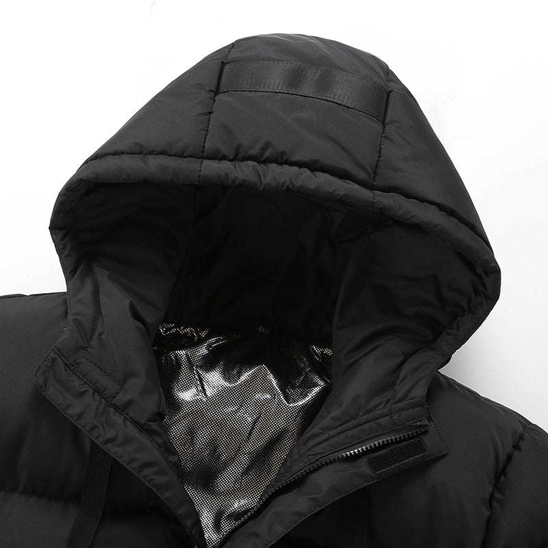 Manteau chauffant long pour homme