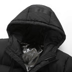 Manteau chauffant long pour homme