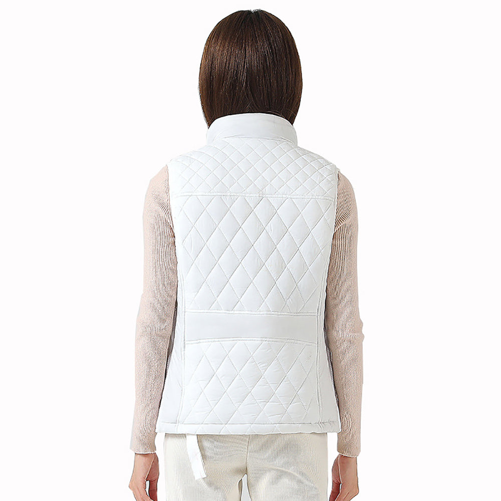 Gilet chauffant col montant pour femme