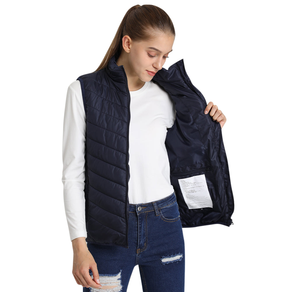 Gilet chauffant matelassé pour femme