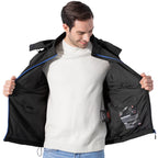 Manteau chauffant avec batterie pour hommes