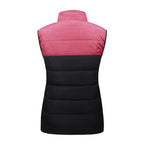 Gilet chauffant rose et noir pour femme