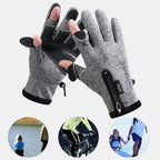 Gants chauffants tactiles antidérapants avec prise USB pour hommes