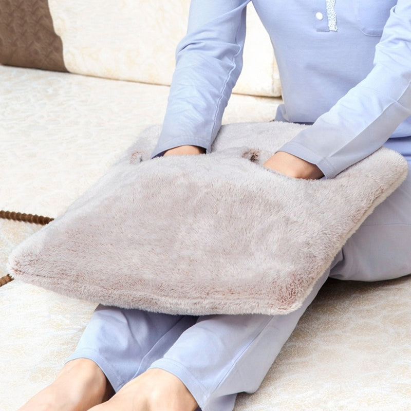 Chauffe-pied électrique en peluche
