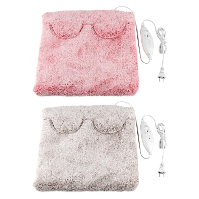 Chauffe-pied électrique en peluche