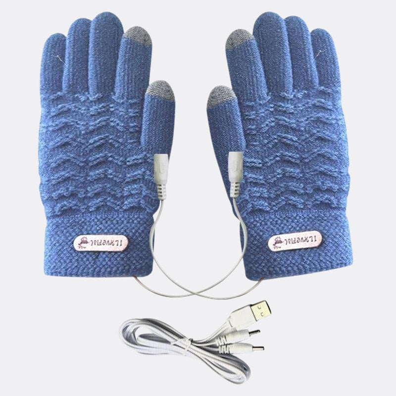 Gants chauffants en coton pour femme