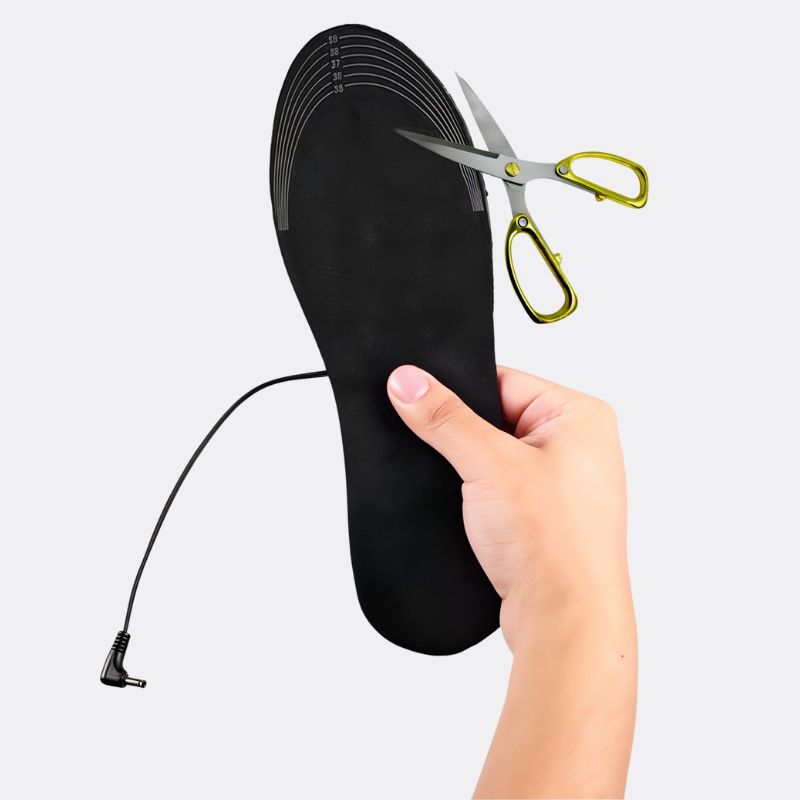 Semelles chauffantes électriques USB pour femmes et hommes