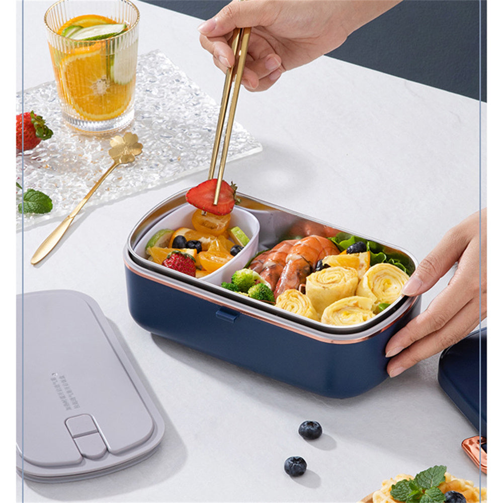 Lunch-box chauffante électrique en acier inoxydable