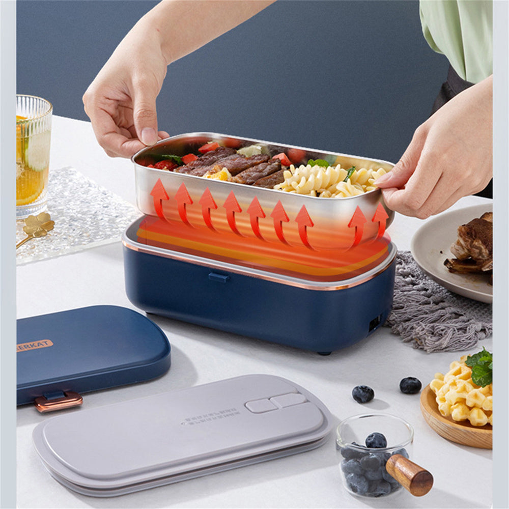 Lunch-box chauffante électrique en acier inoxydable