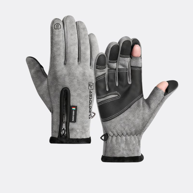 Gants chauffants tactiles antidérapants avec prise USB pour hommes