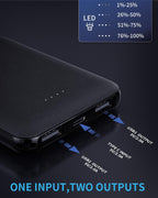 2 Batterie Externe, Powerbank 5000mAh