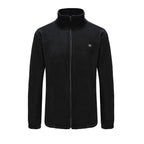 Pull chauffant électrique en polaire à zip