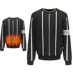 Pull chauffant rayé