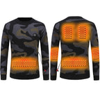 Pull chauffant USB imprimé camouflage