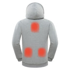 Sweat à capuche zippé chauffant