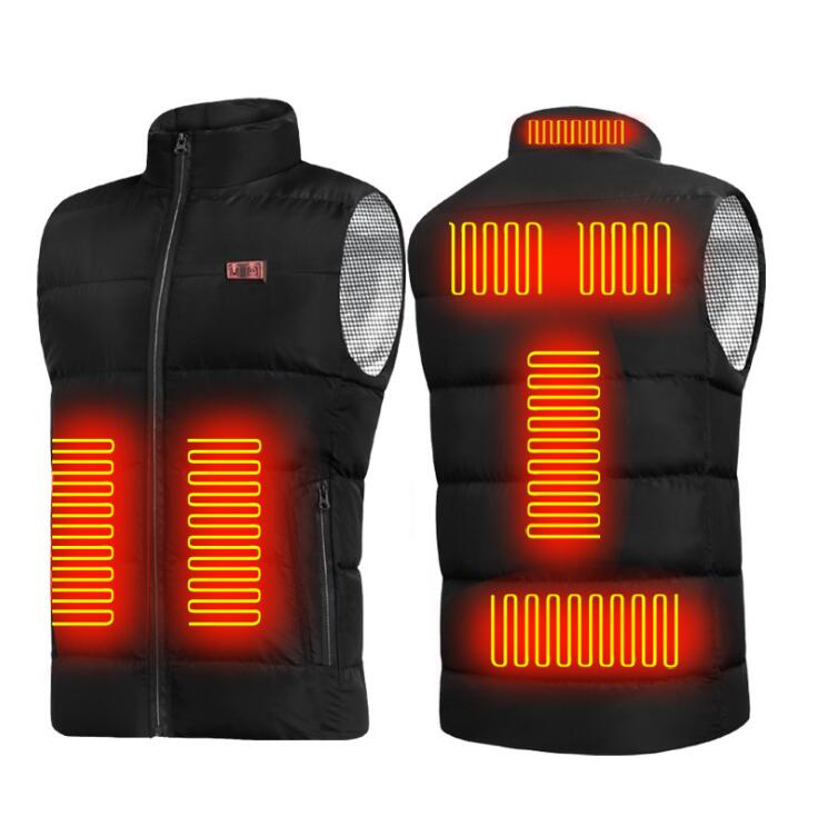 Gilet de moto matelassé et chauffant