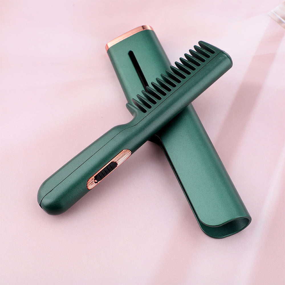 Mini peigne de voyage chauffant avec câble USB