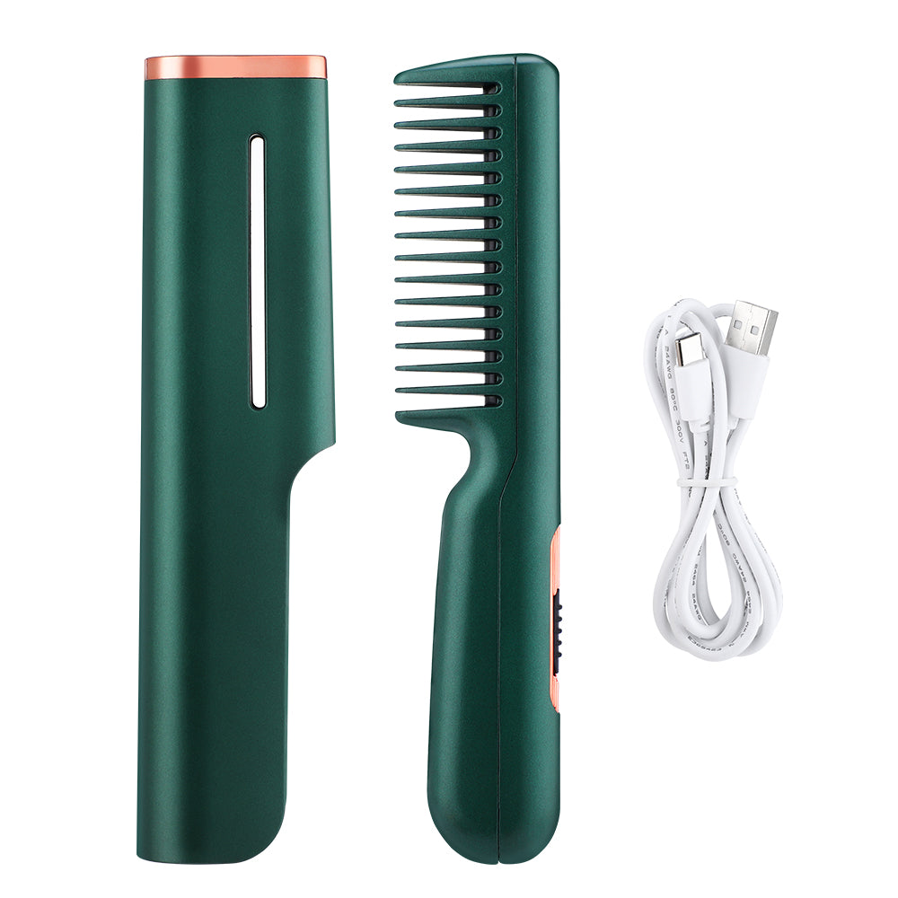 Mini peigne de voyage chauffant avec câble USB