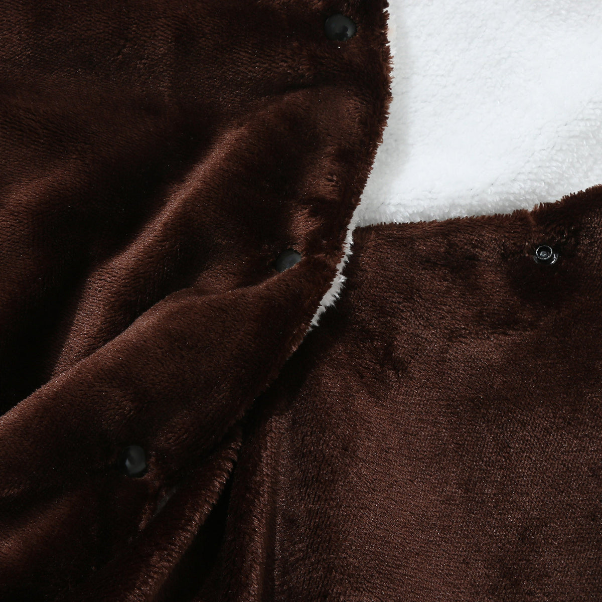 Poncho chauffant en peluche marron