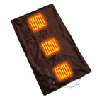 Poncho chauffant en peluche marron